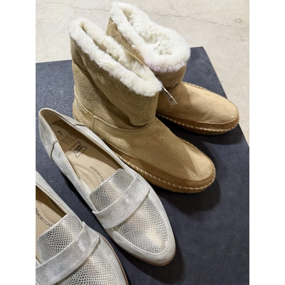 Women's Shoes Lot‎ Of 3 Size 7 Boots Loafers Sneakers